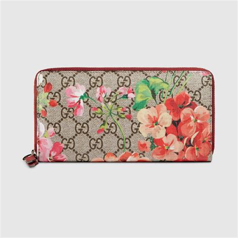 gucci blooms coin purse|gucci bloom zip long wallet.